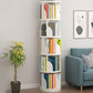 Modern Style Wood Bookcase Closed Back Bookshelf for Any Room