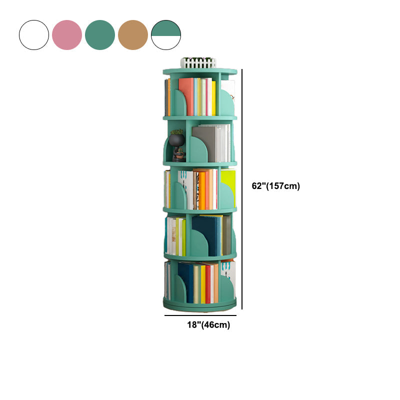 Modern Style Wood Bookcase Closed Back Bookshelf for Any Room