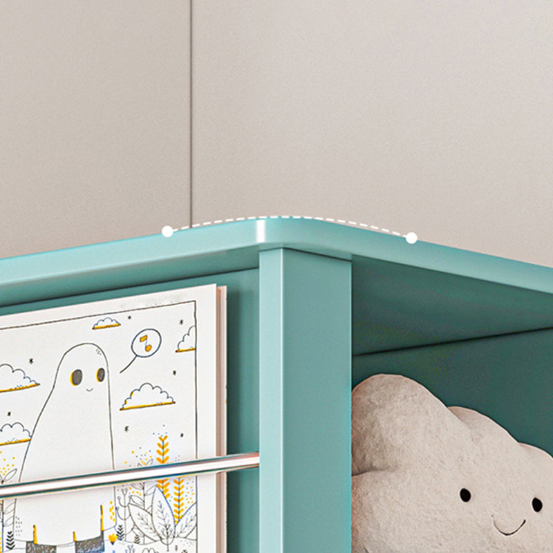 Geometric Closed Back Bookshelf Nordic Rotatable Study Room Bookcase