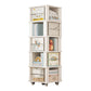 Geometric Closed Back Bookshelf Nordic Rotatable Study Room Bookcase