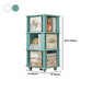 Geometric Closed Back Bookshelf Nordic Rotatable Study Room Bookcase
