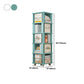 Geometric Closed Back Bookshelf Nordic Rotatable Study Room Bookcase