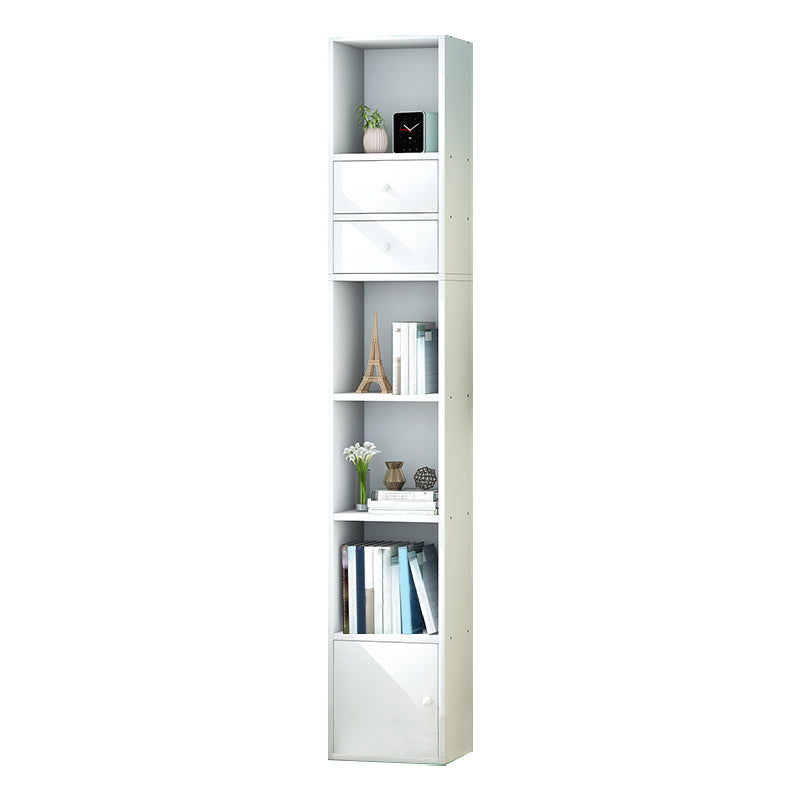 Wooden Bookcase Modern Style Home Living Room Corner Bookshelf
