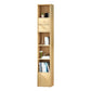 Wooden Bookcase Modern Style Home Living Room Corner Bookshelf