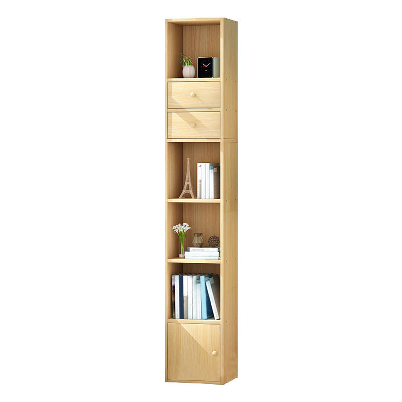 Wooden Bookcase Modern Style Home Living Room Corner Bookshelf