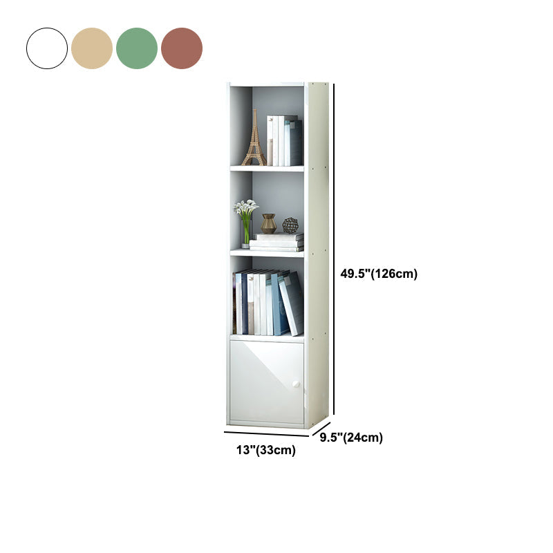 Wooden Bookcase Modern Style Home Living Room Corner Bookshelf