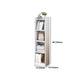 Wooden Bookcase Modern Style Home Living Room Corner Bookshelf