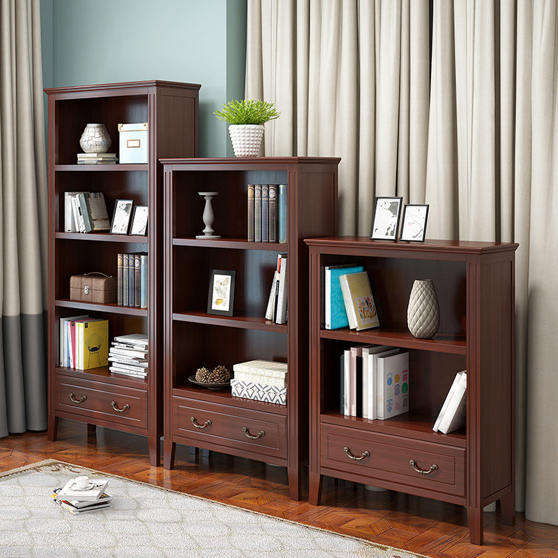 Closed Back Wooden Bookshelf Nordic Study Room Storage Standard Bookcase Clearhalo 'Bookcases' 'furn' 'furn_bookcases' 'Furniture' 'Office Furniture' 5455764