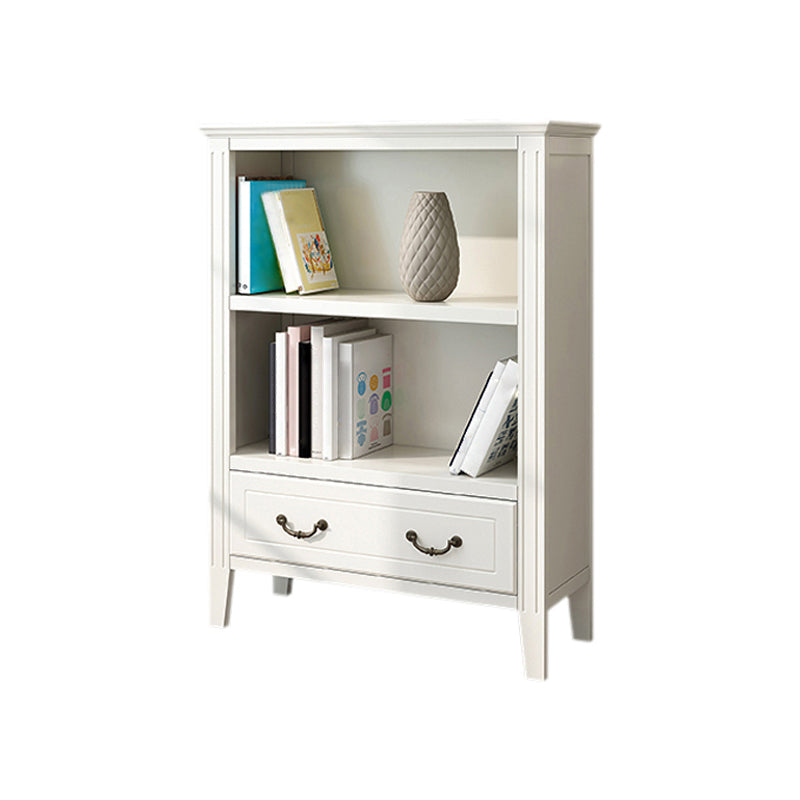 Closed Back Wooden Bookshelf Nordic Study Room Storage Standard Bookcase 31.5"L x 12.2"W x 42.1"H White Clearhalo 'Bookcases' 'furn' 'furn_bookcases' 'Furniture' 'Office Furniture' 5455766
