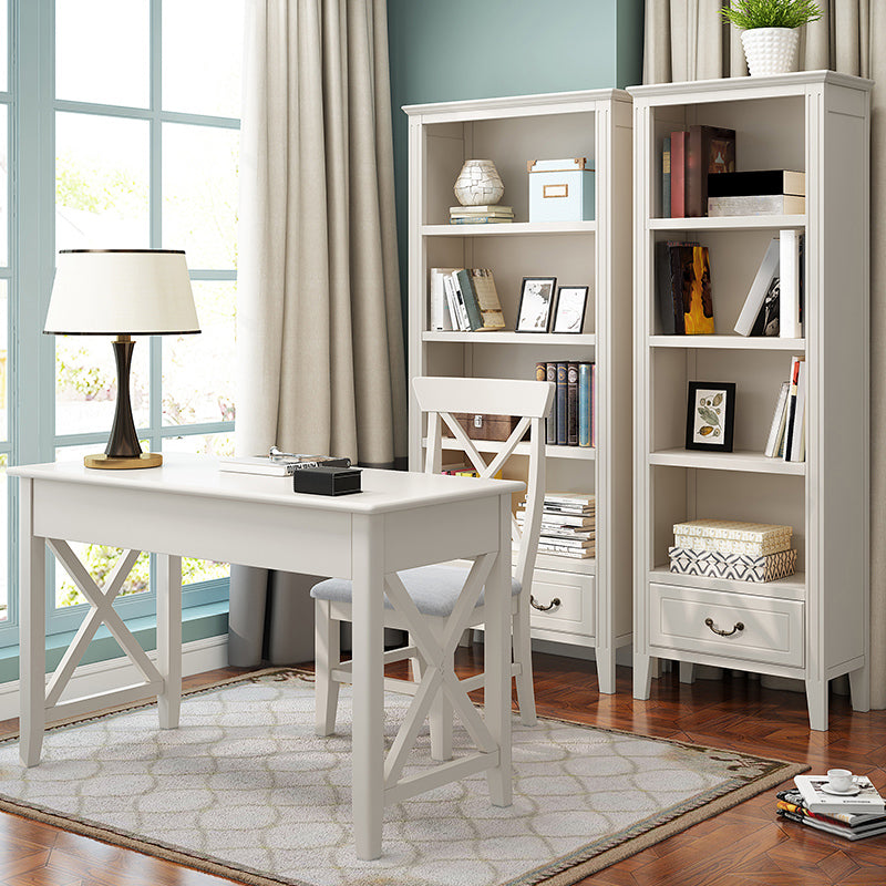 Closed Back Wooden Bookshelf Nordic Study Room Storage Standard Bookcase Clearhalo 'Bookcases' 'furn' 'furn_bookcases' 'Furniture' 'Office Furniture' 5455767