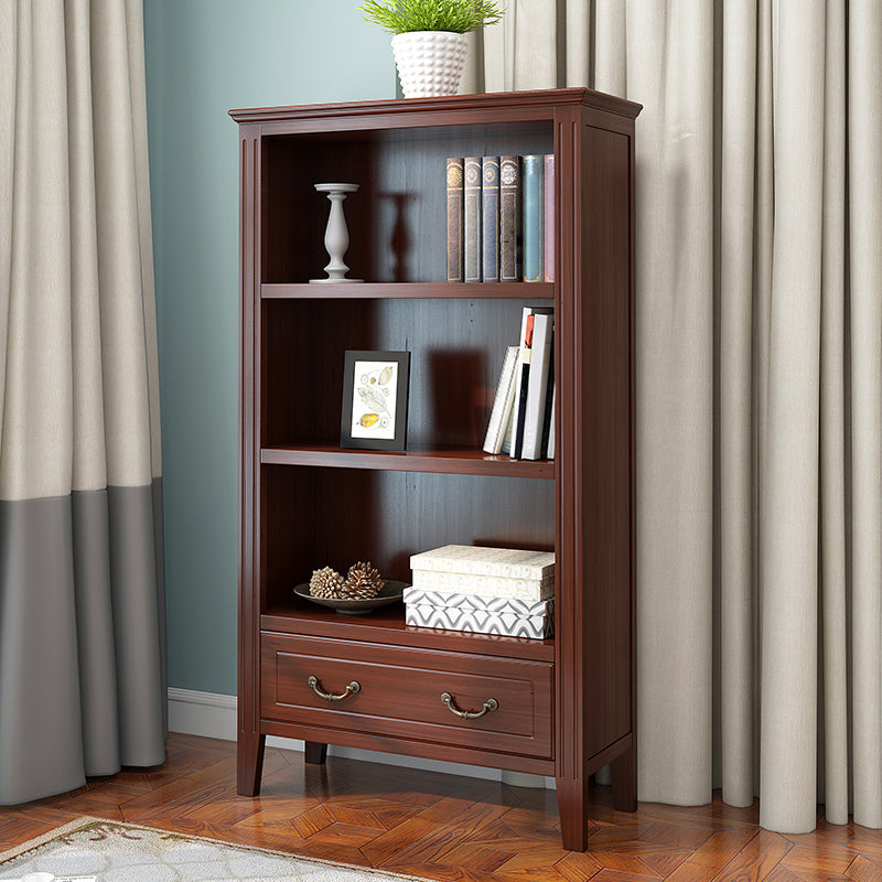 Closed Back Wooden Bookshelf Nordic Study Room Storage Standard Bookcase Clearhalo 'Bookcases' 'furn' 'furn_bookcases' 'Furniture' 'Office Furniture' 5455769