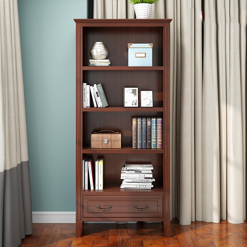 Closed Back Wooden Bookshelf Nordic Study Room Storage Standard Bookcase Clearhalo 'Bookcases' 'furn' 'furn_bookcases' 'Furniture' 'Office Furniture' 5455784