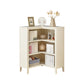 Closed Back Wooden Bookshelf Nordic Study Room Storage Standard Bookcase 31.4"L x 31.4"W x 42.1"H White Clearhalo 'Bookcases' 'furn' 'furn_bookcases' 'Furniture' 'Office Furniture' 5455787