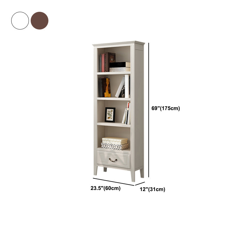 Closed Back Wooden Bookshelf Nordic Study Room Storage Standard Bookcase Clearhalo 'Bookcases' 'furn' 'furn_bookcases' 'Furniture' 'Office Furniture' 5455793