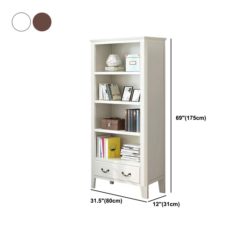 Closed Back Wooden Bookshelf Nordic Study Room Storage Standard Bookcase Clearhalo 'Bookcases' 'furn' 'furn_bookcases' 'Furniture' 'Office Furniture' 5455794