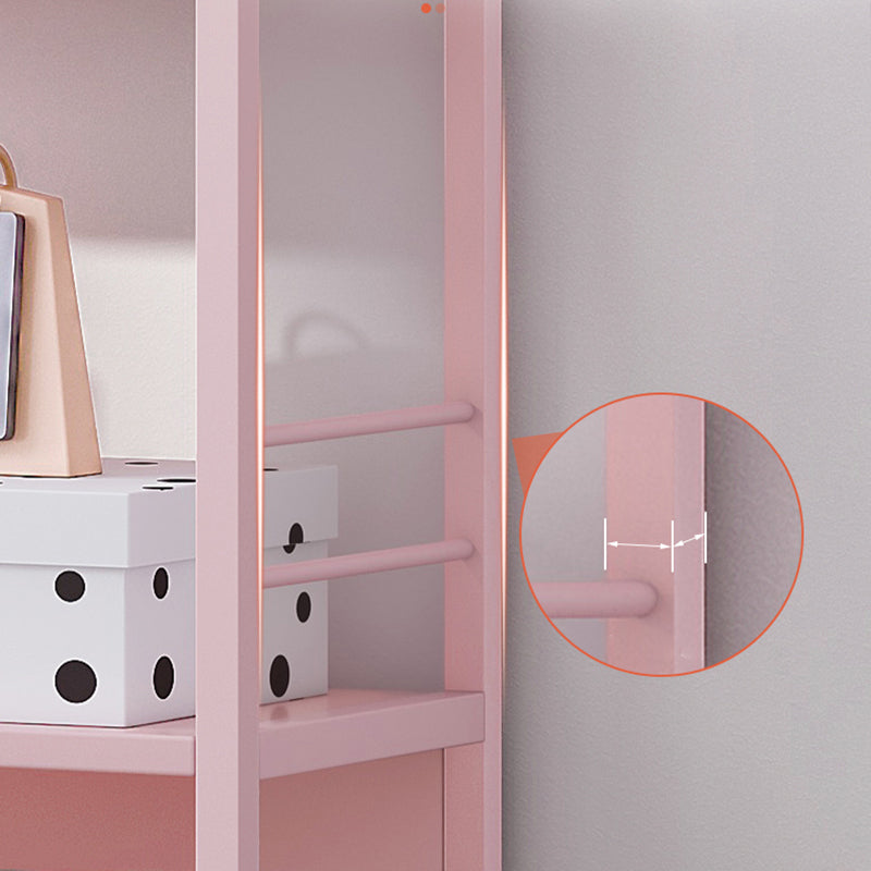 Estantería escandinava de metal abierto de 9.4 "estantería de casa de ancho