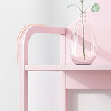 Estantería escandinava de metal abierto de 9.4 "estantería de casa de ancho