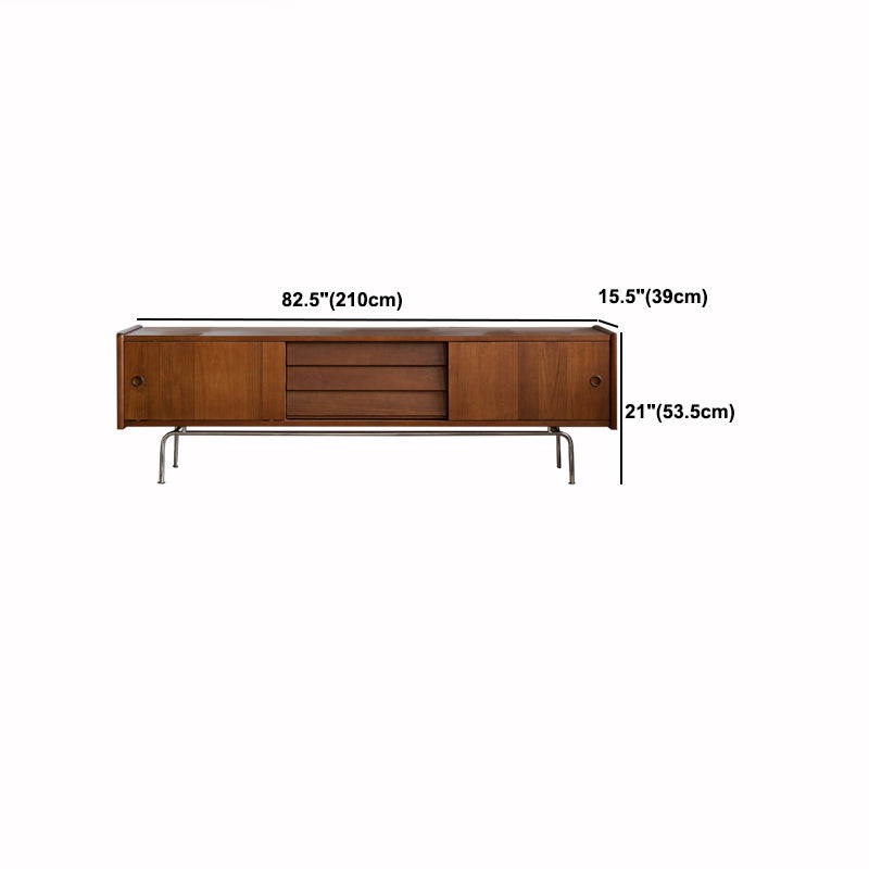 Traditional Brown TV Media Stand with Drawers Wood TV Stand Console Clearhalo 'furn' 'furn_tv_stands_entertainment_centers' 'Furniture' 'Living Room Furniture' 'TV Stands & Entertainment Centers' 'TV Stands & Media Storage Furniture' 'tv_stands_entertainment_centers' 5455846