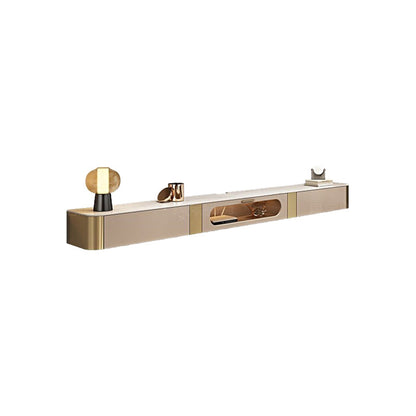Luxury Enclosed Storage TV Console Home Rectangle Sintered Stone TV Cabinet 94.5"L x 12"W x 9.5"H Clearhalo 'furn' 'furn_tv_stands_entertainment_centers' 'Furniture' 'Living Room Furniture' 'TV Stands & Entertainment Centers' 'TV Stands & Media Storage Furniture' 'tv_stands_entertainment_centers' 5455887