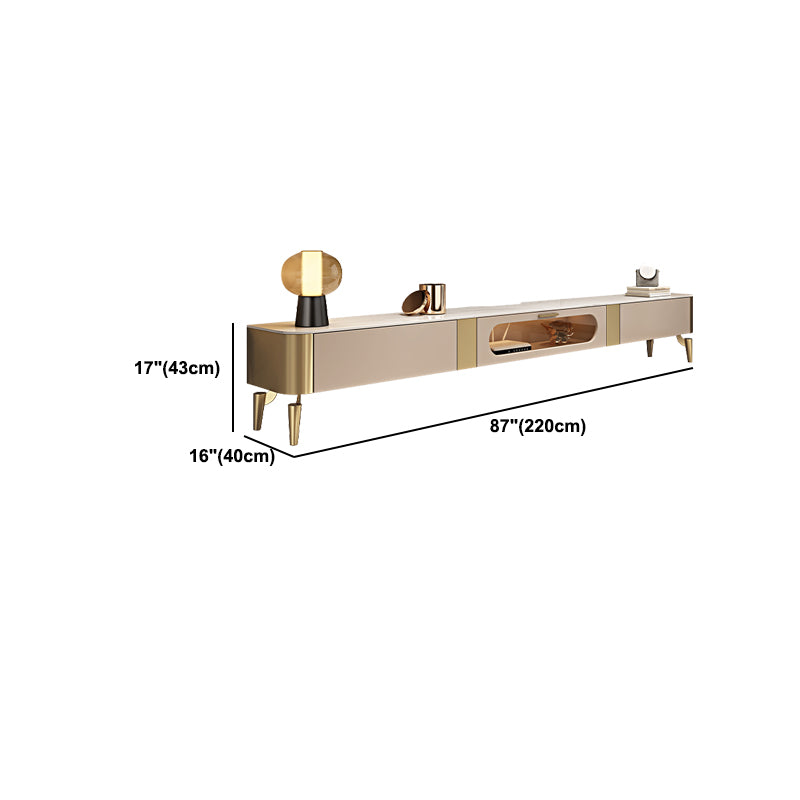 Luxury Enclosed Storage TV Console Home Rectangle Sintered Stone TV Cabinet Clearhalo 'furn' 'furn_tv_stands_entertainment_centers' 'Furniture' 'Living Room Furniture' 'TV Stands & Entertainment Centers' 'TV Stands & Media Storage Furniture' 'tv_stands_entertainment_centers' 5455893
