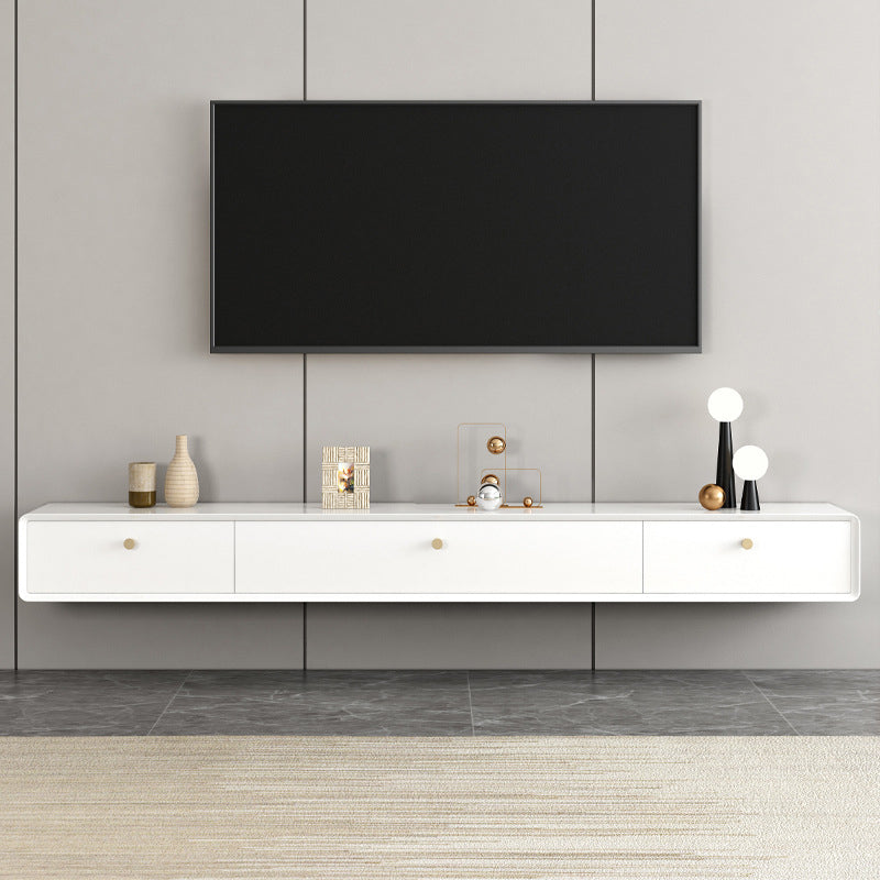 Contemporary Style Wall-mounted TV Stand Rubber Wood TV Cabinet Clearhalo 'furn' 'furn_tv_stands_entertainment_centers' 'Furniture' 'Living Room Furniture' 'TV Stands & Entertainment Centers' 'TV Stands & Media Storage Furniture' 'tv_stands_entertainment_centers' 5455936