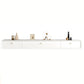 Contemporary Style Wall-mounted TV Stand Rubber Wood TV Cabinet 71"L x 9.5"W x 8"H White Clearhalo 'furn' 'furn_tv_stands_entertainment_centers' 'Furniture' 'Living Room Furniture' 'TV Stands & Entertainment Centers' 'TV Stands & Media Storage Furniture' 'tv_stands_entertainment_centers' 5455938