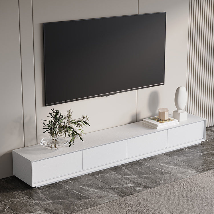 Meuble TV blanc en bois/marbre Meuble TV modernisme avec tiroirs