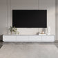Meuble TV blanc en bois/marbre Meuble TV modernisme avec tiroirs