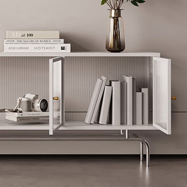 Industrial Home TV Cabinet Metal Enclosed TV Storage with Metal Legs Clearhalo 'furn' 'furn_tv_stands_entertainment_centers' 'Furniture' 'Living Room Furniture' 'TV Stands & Entertainment Centers' 'TV Stands & Media Storage Furniture' 'tv_stands_entertainment_centers' 5455994