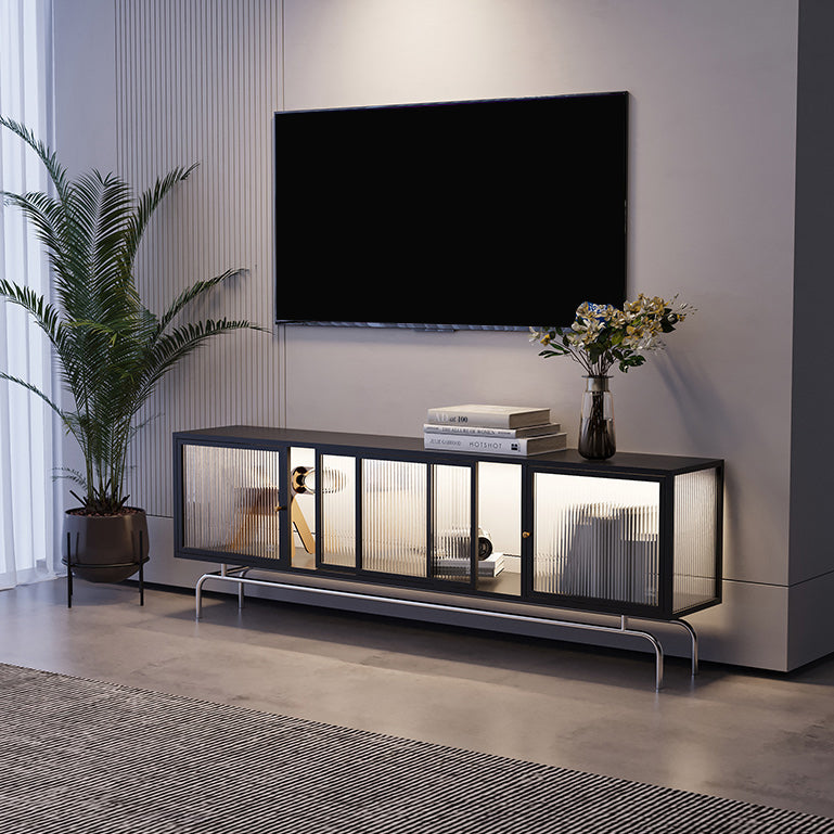 Industrial Home TV Cabinet Metal Enclosed TV Storage with Metal Legs Clearhalo 'furn' 'furn_tv_stands_entertainment_centers' 'Furniture' 'Living Room Furniture' 'TV Stands & Entertainment Centers' 'TV Stands & Media Storage Furniture' 'tv_stands_entertainment_centers' 5455997
