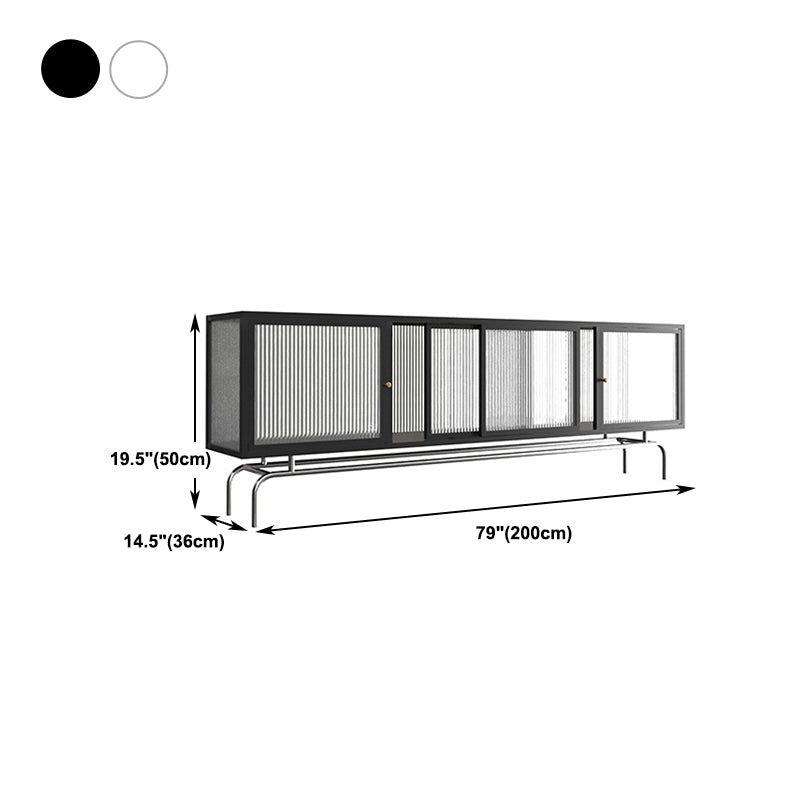 Industrial Home TV Cabinet Metal Enclosed TV Storage with Metal Legs Clearhalo 'furn' 'furn_tv_stands_entertainment_centers' 'Furniture' 'Living Room Furniture' 'TV Stands & Entertainment Centers' 'TV Stands & Media Storage Furniture' 'tv_stands_entertainment_centers' 5456003