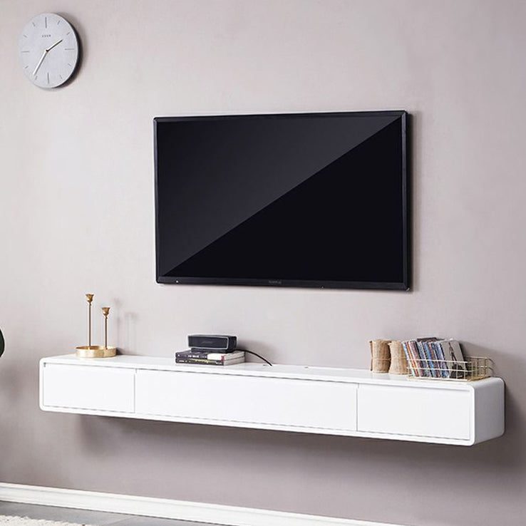 Wall - Mounted TV Stand , Solid Wood TV Stand With Cable Management and Storage Clearhalo 'furn' 'furn_tv_stands_entertainment_centers' 'Furniture' 'Living Room Furniture' 'TV Stands & Entertainment Centers' 'TV Stands & Media Storage Furniture' 'tv_stands_entertainment_centers' 5456038