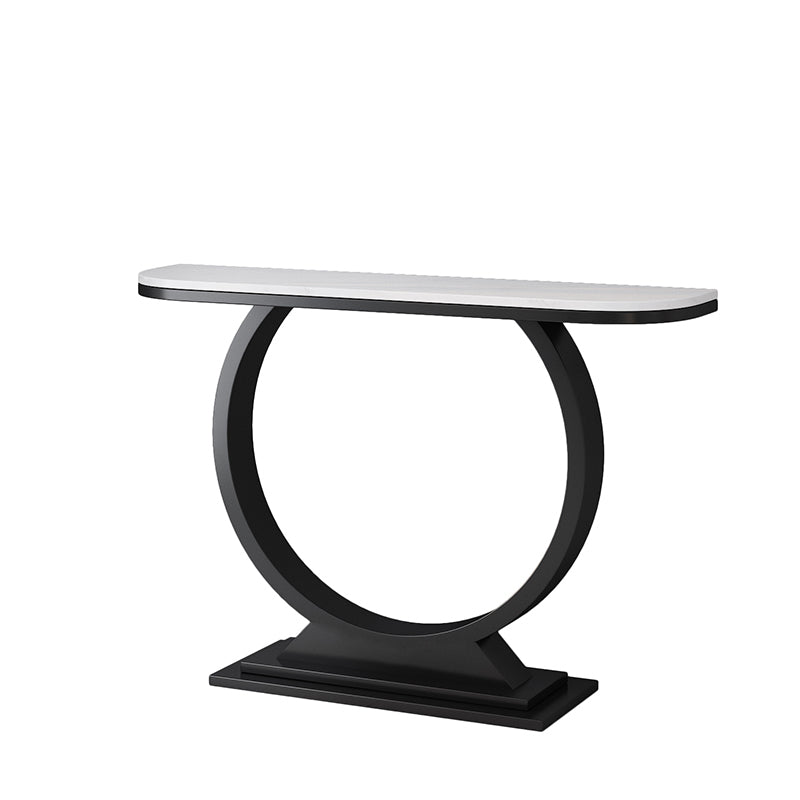 Tavolo da console astratto di ardesia glam/metallo/rettangolo per la sala
