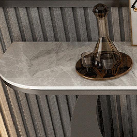 Tavolo da console astratto di ardesia/metallo glam di metallo per Hall