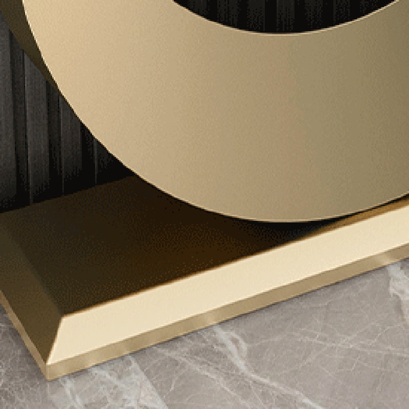 Tavolo da console astratto di ardesia/metallo glam di metallo per Hall