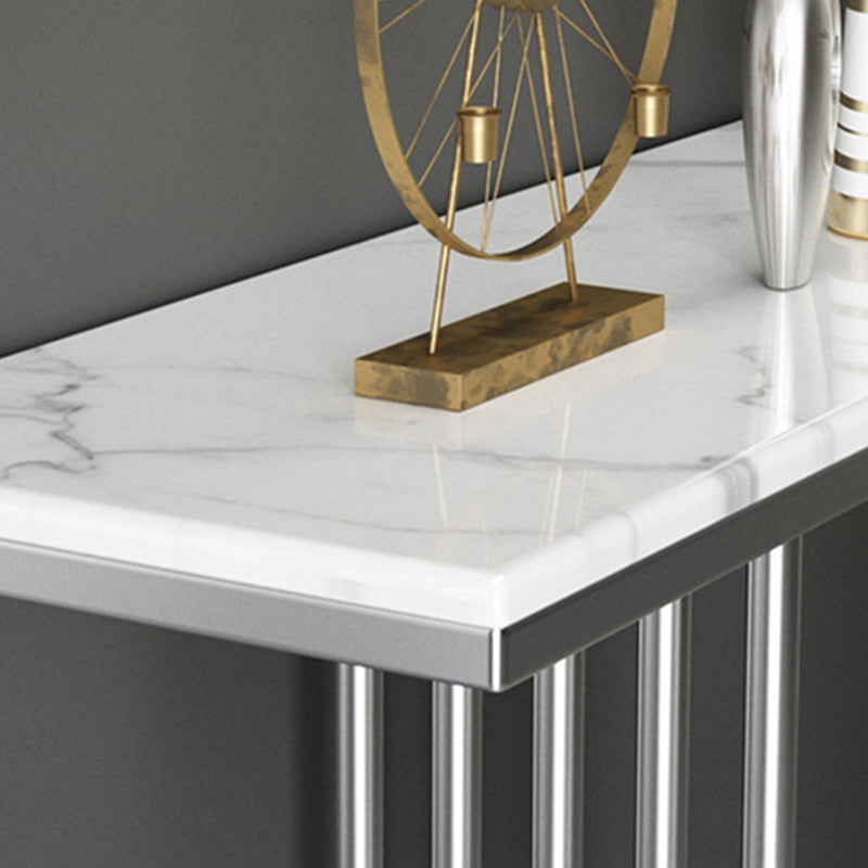 Glam Abstractl Slate / Metal Rectangle Console résistant aux taches Rectangle pour HAL