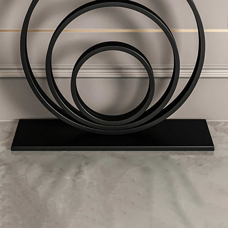 Tavolo console astratto di mezza luna glam e console astratta per Hall