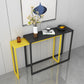 Tavolo console a base di slitte, 11,8 "W Ironcraft Modern Sother Console Table