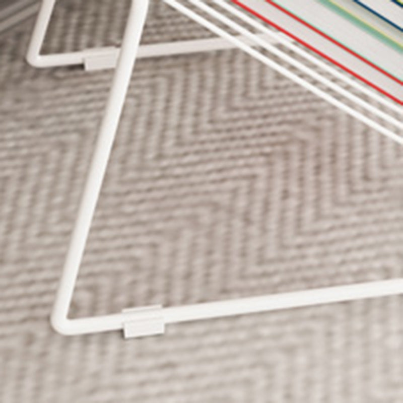 Midden-eeuwse metalen ronde bovenste zijtafel Abstract eindtafel met tijdschriftrek