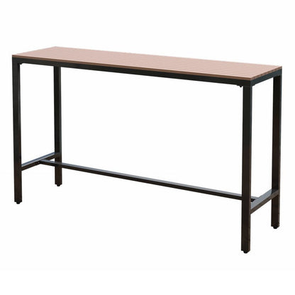 Modern Trestle Bar/Dinette Table Rectangle Outdoor Footrest Bar Height Table Without Chairs Clearhalo 'Bar Furniture' 'Bar Tables' 'bar_tables' 'furn' 'furn_bar_tables' 'Furniture' 'Kitchen & Dining Furniture' 5457008