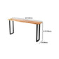 Modern Rectangle Pub/Bar Table Sled Metal Base Bar Height Table for Balcony