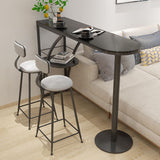 Tavolo da pub in pietra cottono da banco glam tavolo da cocktail bar ovale per soggiorno