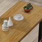 Rectangle Pine Wood Top Bar Table Industrial Bar Table with Trestle Base in Black Clearhalo 'Bar Furniture' 'Bar Tables' 'bar_tables' 'furn' 'furn_bar_tables' 'Furniture' 'Kitchen & Dining Furniture' 5457114