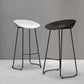 Contemporary Style Bar Stool Plastic Counter Bar Stool with Metal Legs Clearhalo 'Bar Furniture' 'Bar Stools' 'bar_stools' 'furn' 'furn_bar_stools' 'Furniture' 'furniture_bar_stools' 'Kitchen & Dining Furniture' 5457305