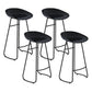 Contemporary Style Bar Stool Plastic Counter Bar Stool with Metal Legs Clearhalo 'Bar Furniture' 'Bar Stools' 'bar_stools' 'furn' 'furn_bar_stools' 'Furniture' 'furniture_bar_stools' 'Kitchen & Dining Furniture' 5457306