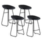 Contemporary Style Bar Stool Plastic Counter Bar Stool with Metal Legs Clearhalo 'Bar Furniture' 'Bar Stools' 'bar_stools' 'furn' 'furn_bar_stools' 'Furniture' 'furniture_bar_stools' 'Kitchen & Dining Furniture' 5457310