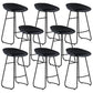 Contemporary Style Bar Stool Plastic Counter Bar Stool with Metal Legs Black 8 Piece Set Clearhalo 'Bar Furniture' 'Bar Stools' 'bar_stools' 'furn' 'furn_bar_stools' 'Furniture' 'furniture_bar_stools' 'Kitchen & Dining Furniture' 5457311_7319eb36-9358-40e4-a2ec-90bc083e1ea4