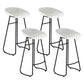 Contemporary Style Bar Stool Plastic Counter Bar Stool with Metal Legs Clearhalo 'Bar Furniture' 'Bar Stools' 'bar_stools' 'furn' 'furn_bar_stools' 'Furniture' 'furniture_bar_stools' 'Kitchen & Dining Furniture' 5457313_23f98600-07ef-4e1d-a4a6-a3f01a18b948