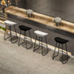 Contemporary Style Bar Stool Plastic Counter Bar Stool with Metal Legs Clearhalo 'Bar Furniture' 'Bar Stools' 'bar_stools' 'furn' 'furn_bar_stools' 'Furniture' 'furniture_bar_stools' 'Kitchen & Dining Furniture' 5457320
