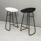Contemporary Style Bar Stool Plastic Counter Bar Stool with Metal Legs Clearhalo 'Bar Furniture' 'Bar Stools' 'bar_stools' 'furn' 'furn_bar_stools' 'Furniture' 'furniture_bar_stools' 'Kitchen & Dining Furniture' 5457322